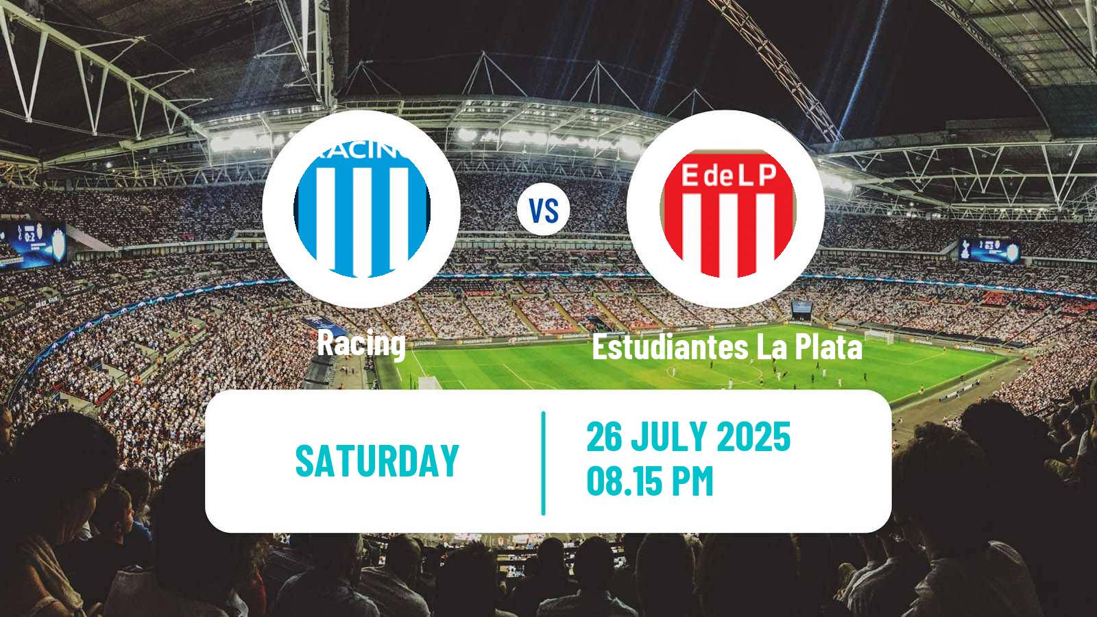 Soccer Argentinian Liga Profesional Racing - Estudiantes La Plata