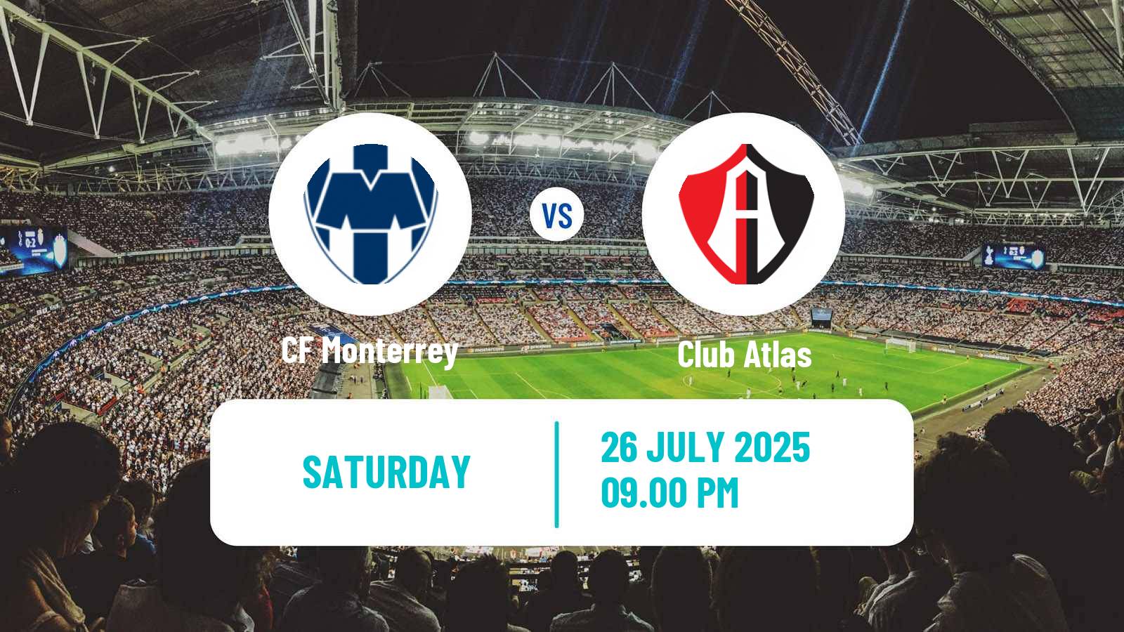 Soccer Mexican Liga MX Monterrey - Atlas