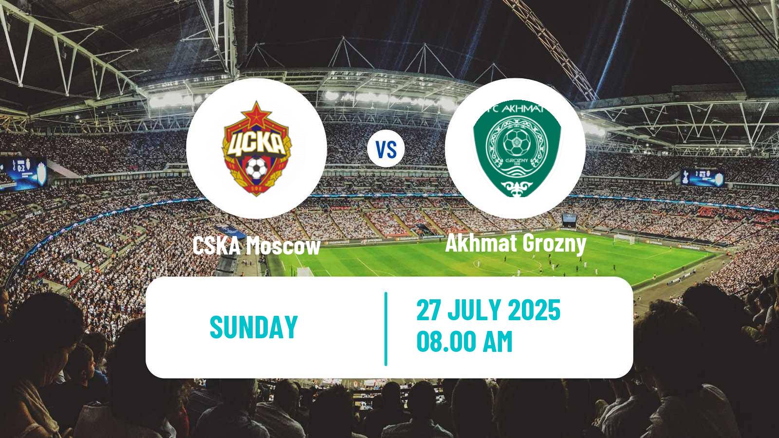 Soccer Russian Premier League CSKA Moscow - Akhmat Grozny