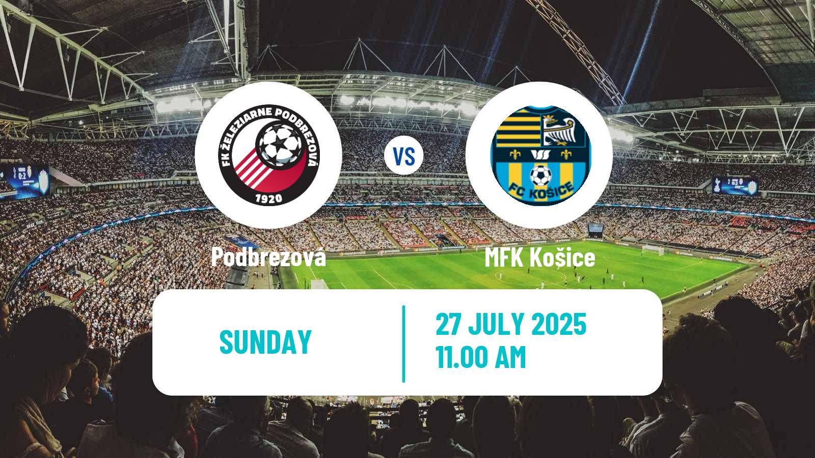 Soccer Slovak Superliga Podbrezová - MFK Košice