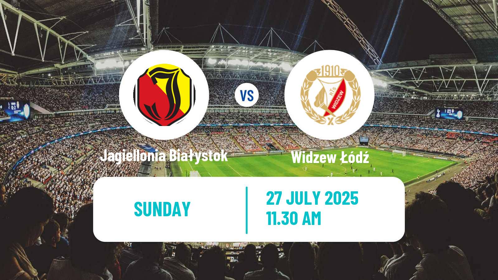 Soccer Polish Ekstraklasa Jagiellonia Białystok - Widzew Łódź