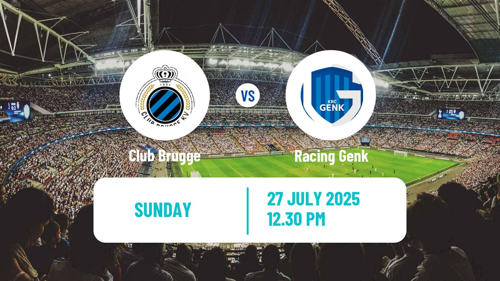 Soccer Belgian Jupiler Pro League Club Brugge - Genk