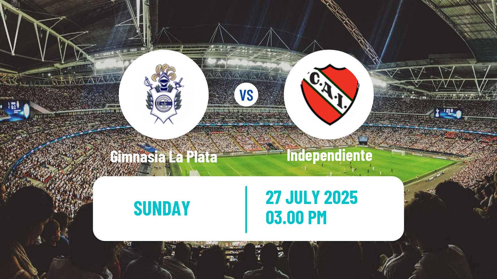 Soccer Argentinian Liga Profesional Gimnasia La Plata - Independiente