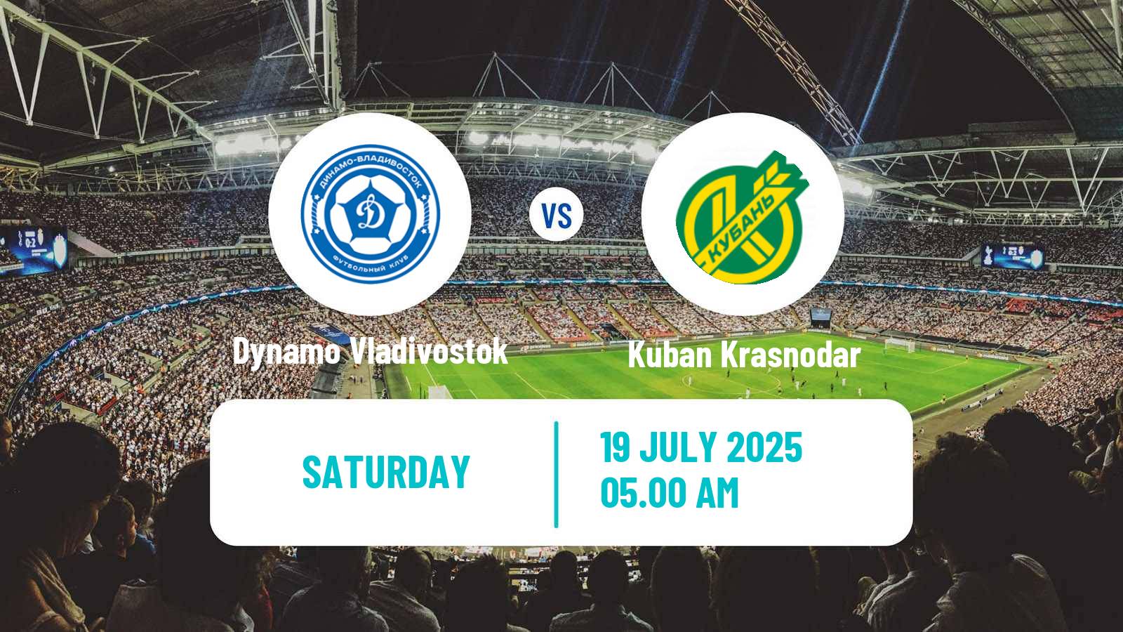 Soccer Russian FNL 2 Division A Silver Dynamo Vladivostok - Kuban Krasnodar