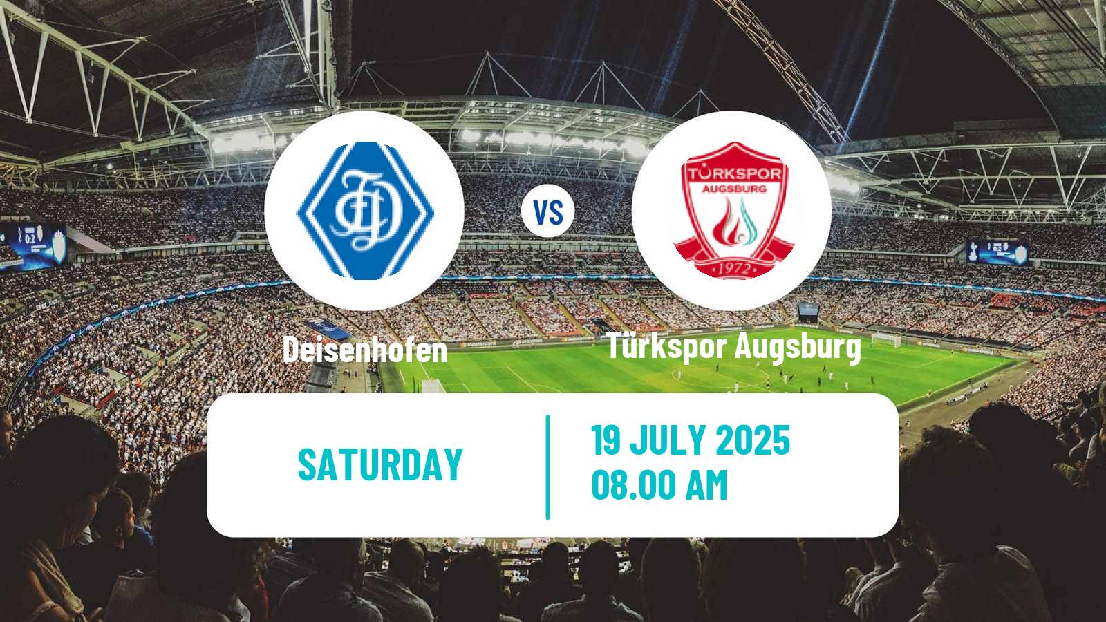 Soccer German Oberliga Bayern Süd Deisenhofen - Türkspor Augsburg