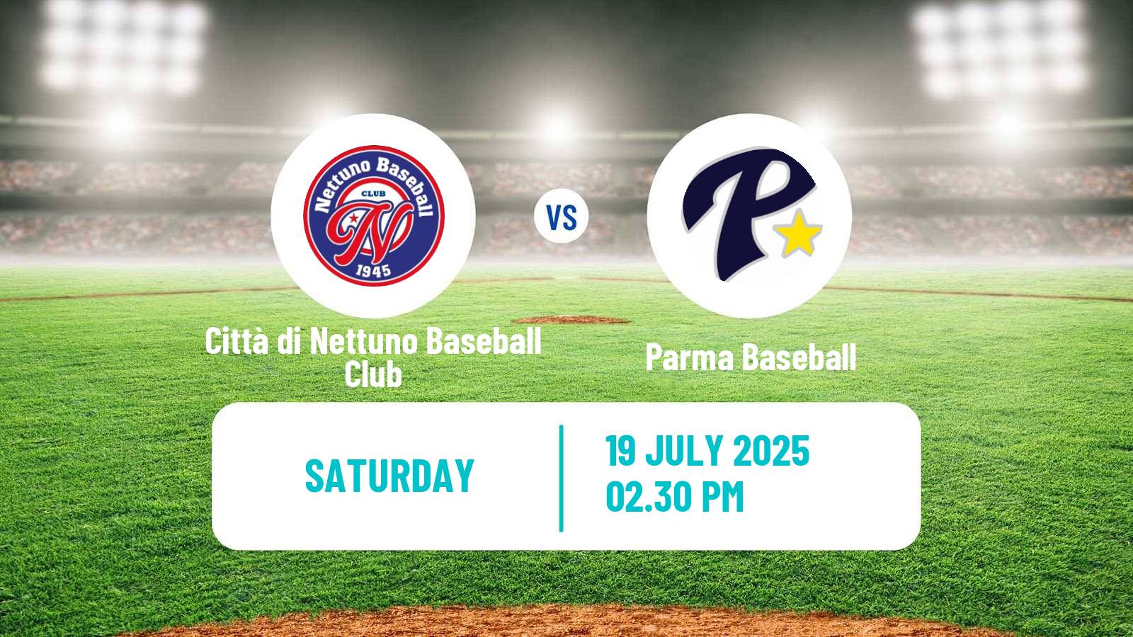 Baseball Italian Serie A1 Baseball Città di Nettuno Baseball Club - Parma Baseball
