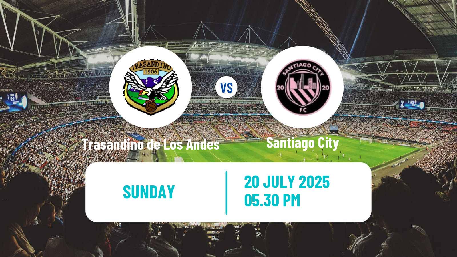 Soccer Chilean Segunda Division Trasandino de Los Andes - Santiago City