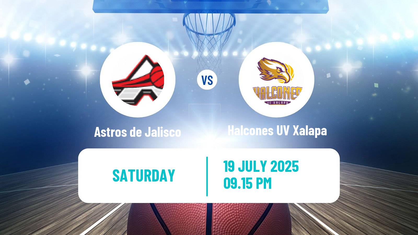 Basketball Mexican LNBP Astros de Jalisco - Halcones UV Xalapa