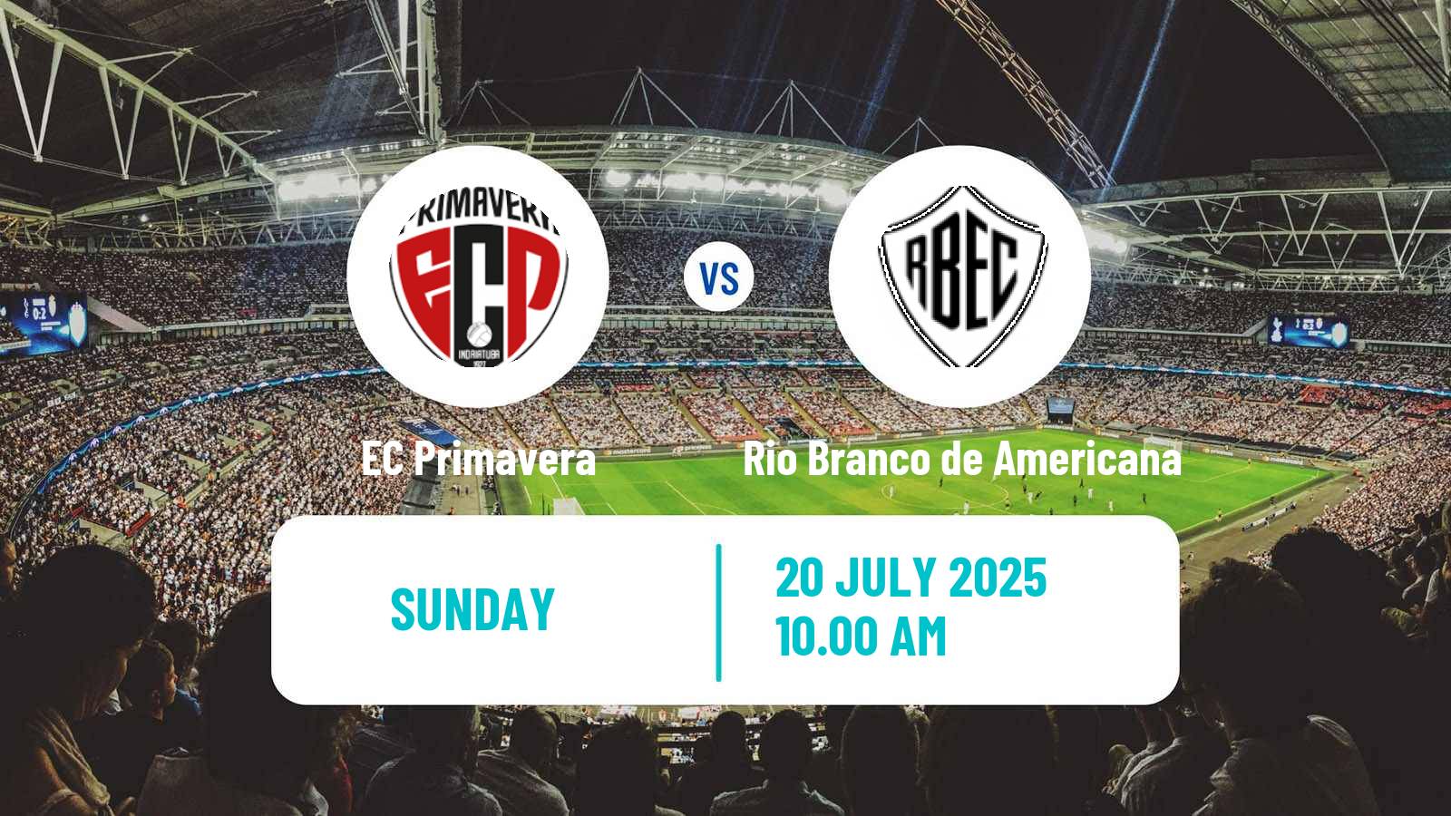 Soccer Brazilian Copa Paulista EC Primavera - Rio Branco de Americana