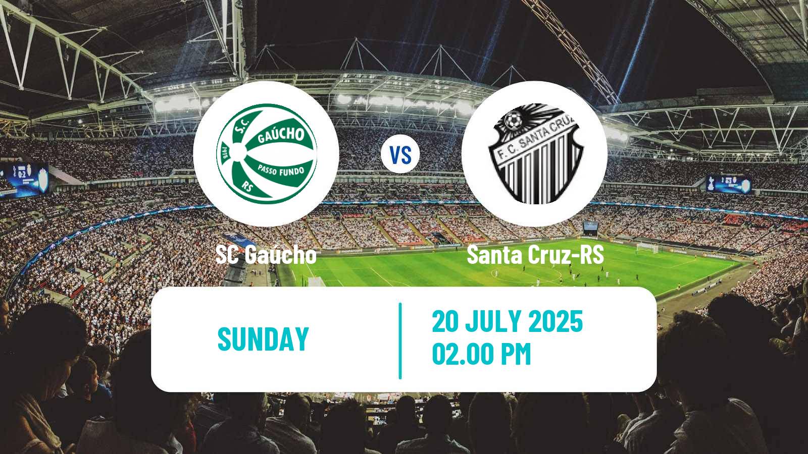 Soccer Brazilian Campeonato Gaucho 2 Gaúcho - Santa Cruz-RS