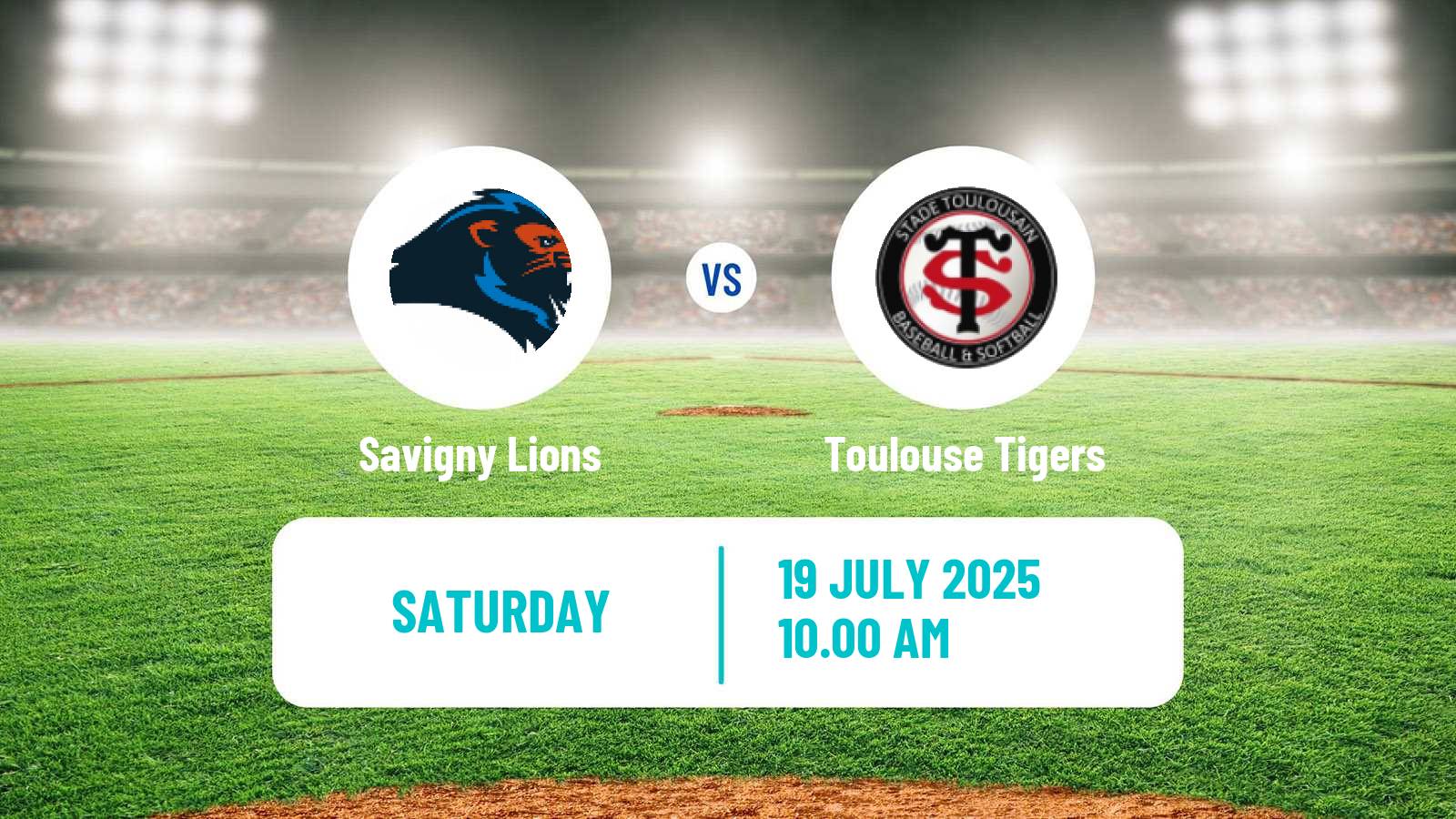 Baseball French Division 1 Baseball Savigny Lions - Toulouse Tigers
