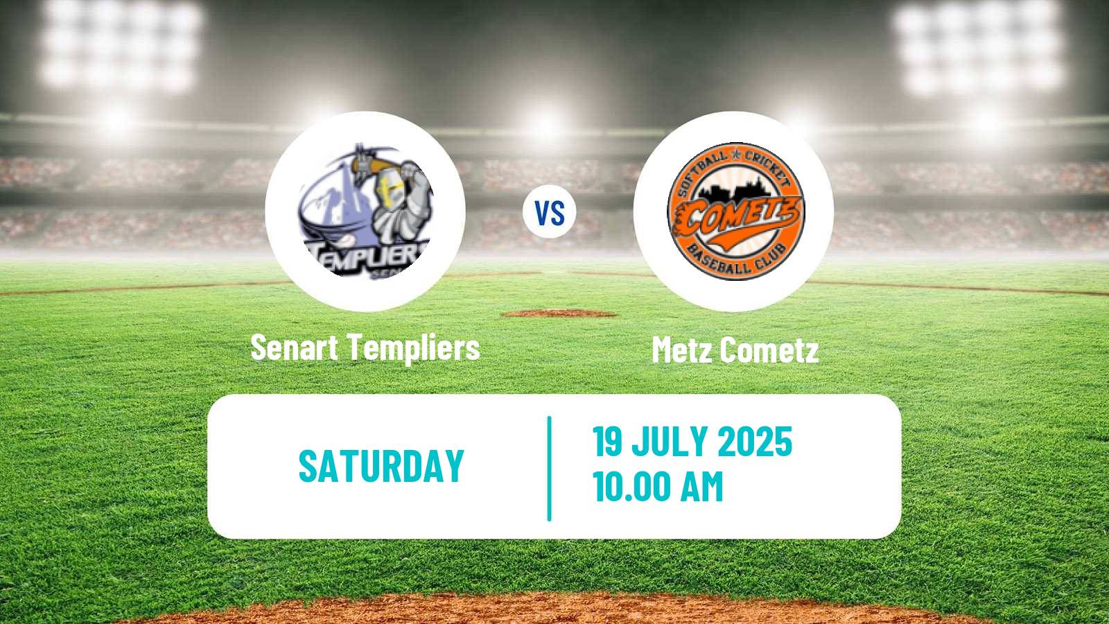 Baseball French Division 1 Baseball Senart Templiers - Metz Cometz