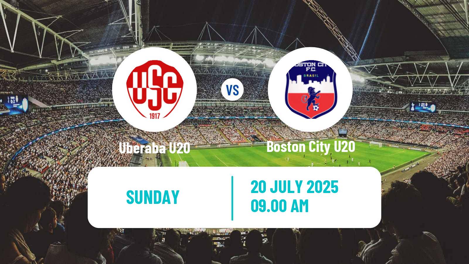 Soccer Brazilian Mineiro U20 Uberaba U20 - Boston City U20