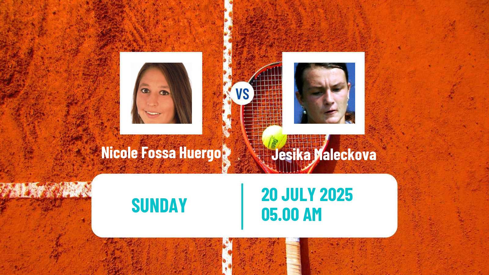 Tennis WTA Prague Nicole Fossa Huergo - Jesika Maleckova