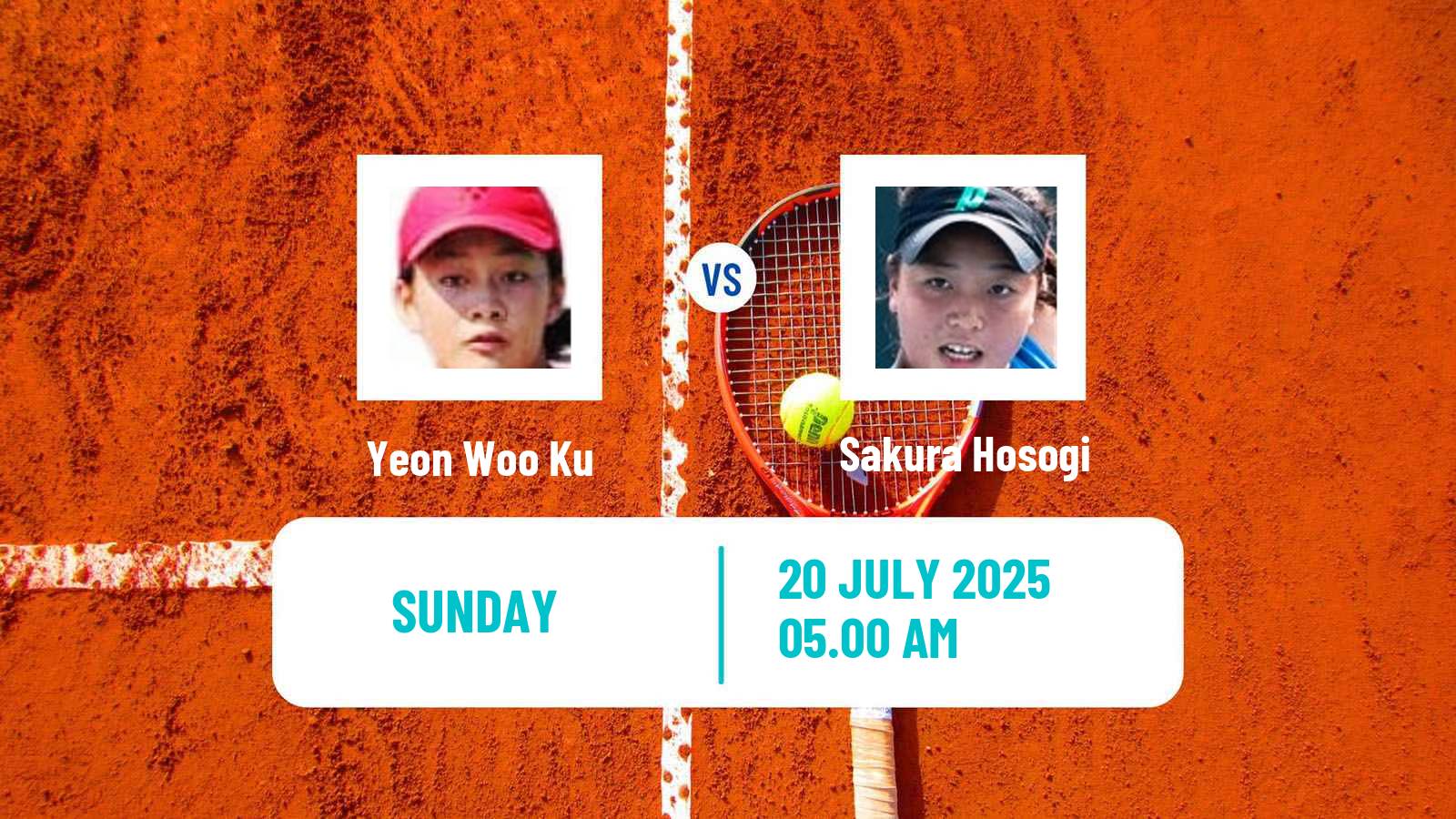 Tennis ITF W35 Monastir 2 Women Yeon Woo Ku - Sakura Hosogi
