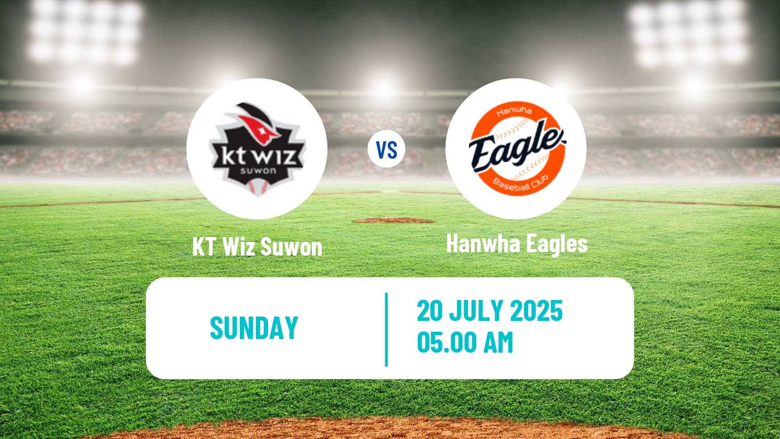 Baseball KBO KT Wiz Suwon - Hanwha Eagles