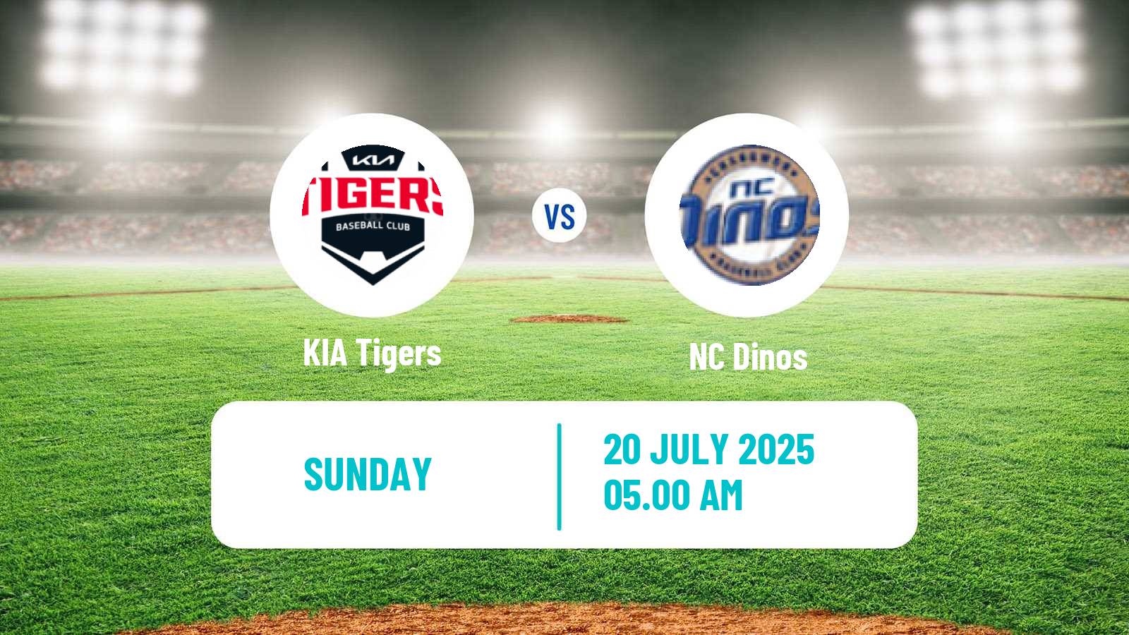 Baseball KBO KIA Tigers - NC Dinos
