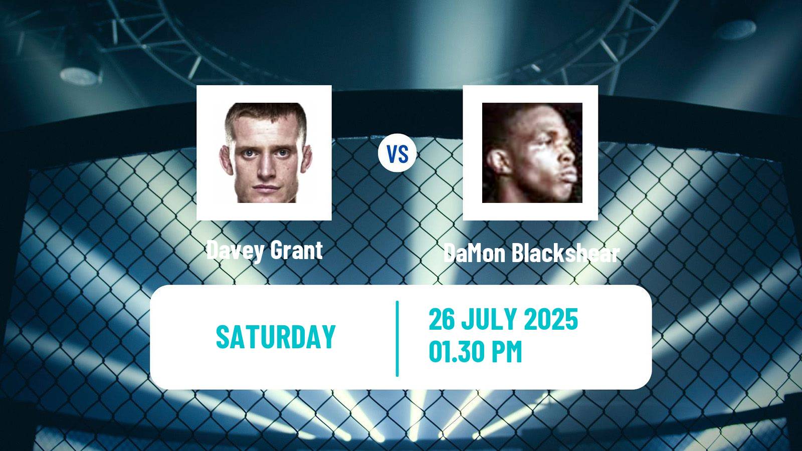 MMA Bantamweight UFC Men Davey Grant - DaMon Blackshear