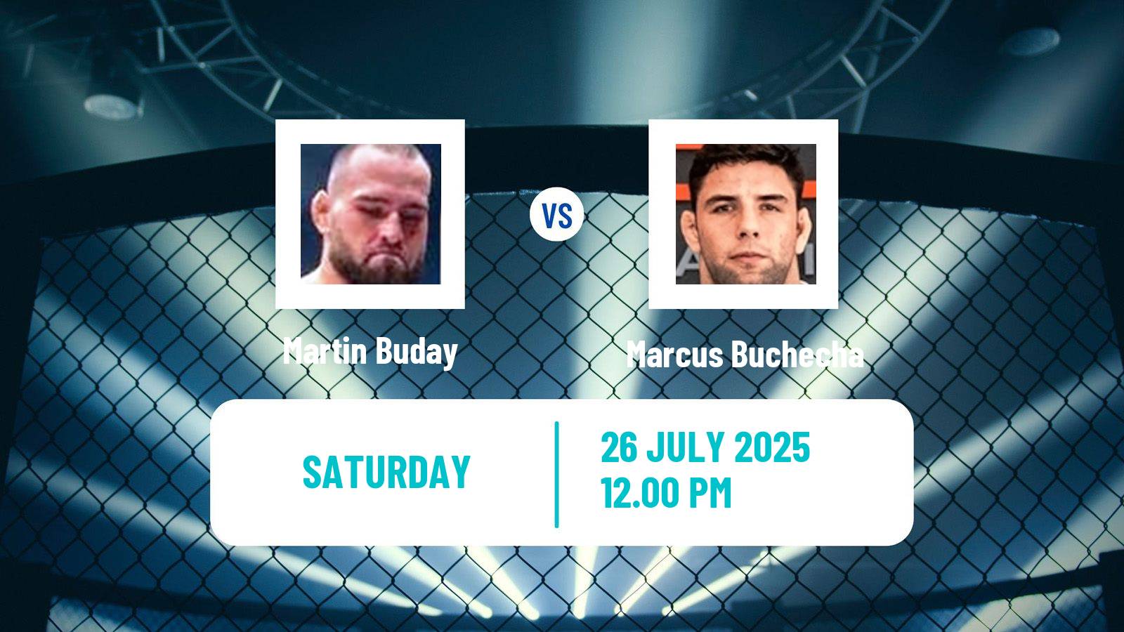 MMA Heavyweight UFC Men Martin Buday - Marcus Buchecha