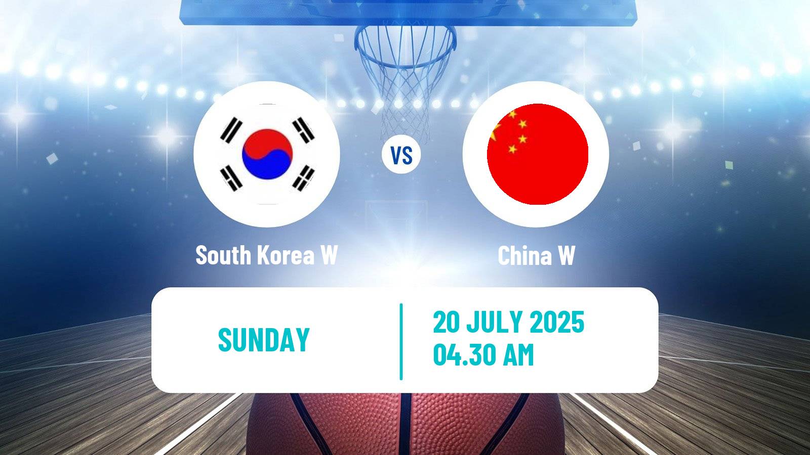 Basketball Asia Cup Basketball Women South Korea W - China W