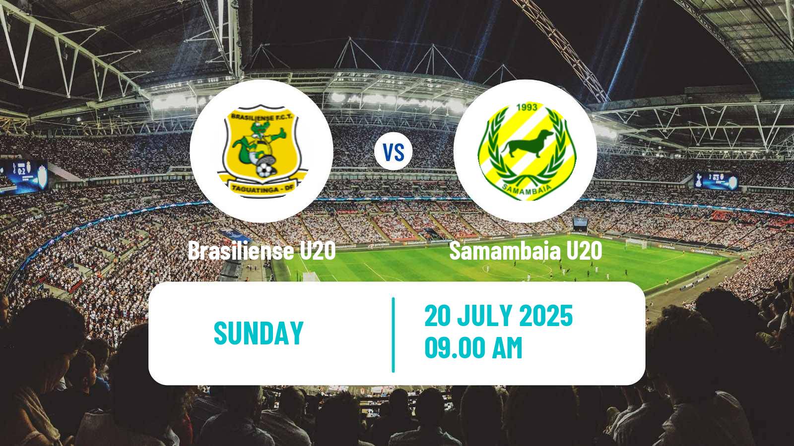 Soccer Brazilian Brasiliense U20 Brasiliense U20 - Samambaia U20