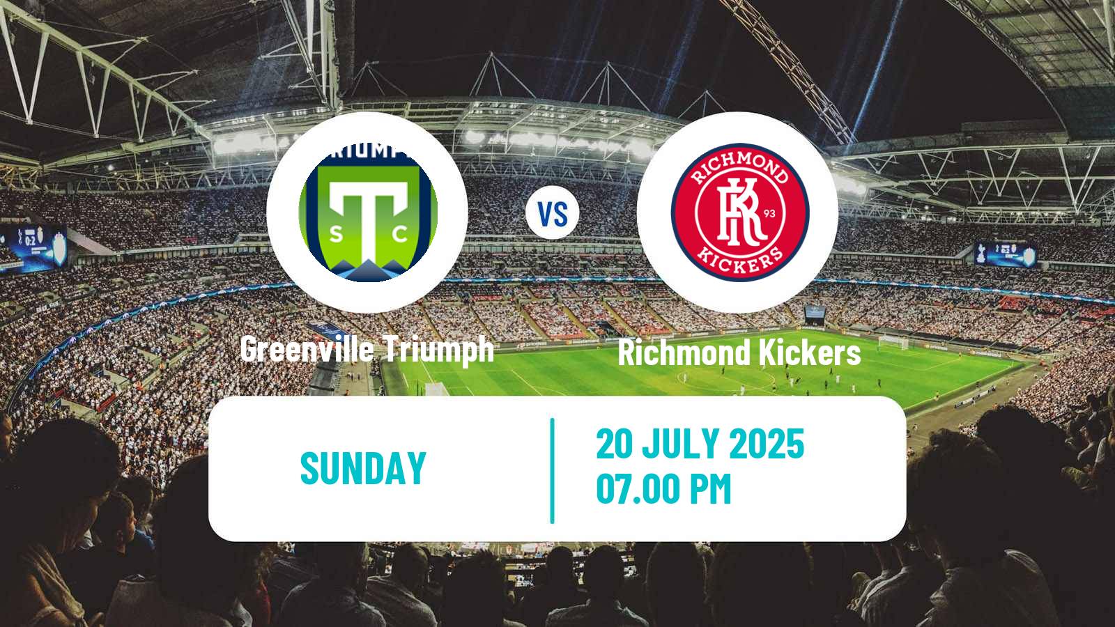 Soccer USL League One Greenville Triumph - Richmond Kickers