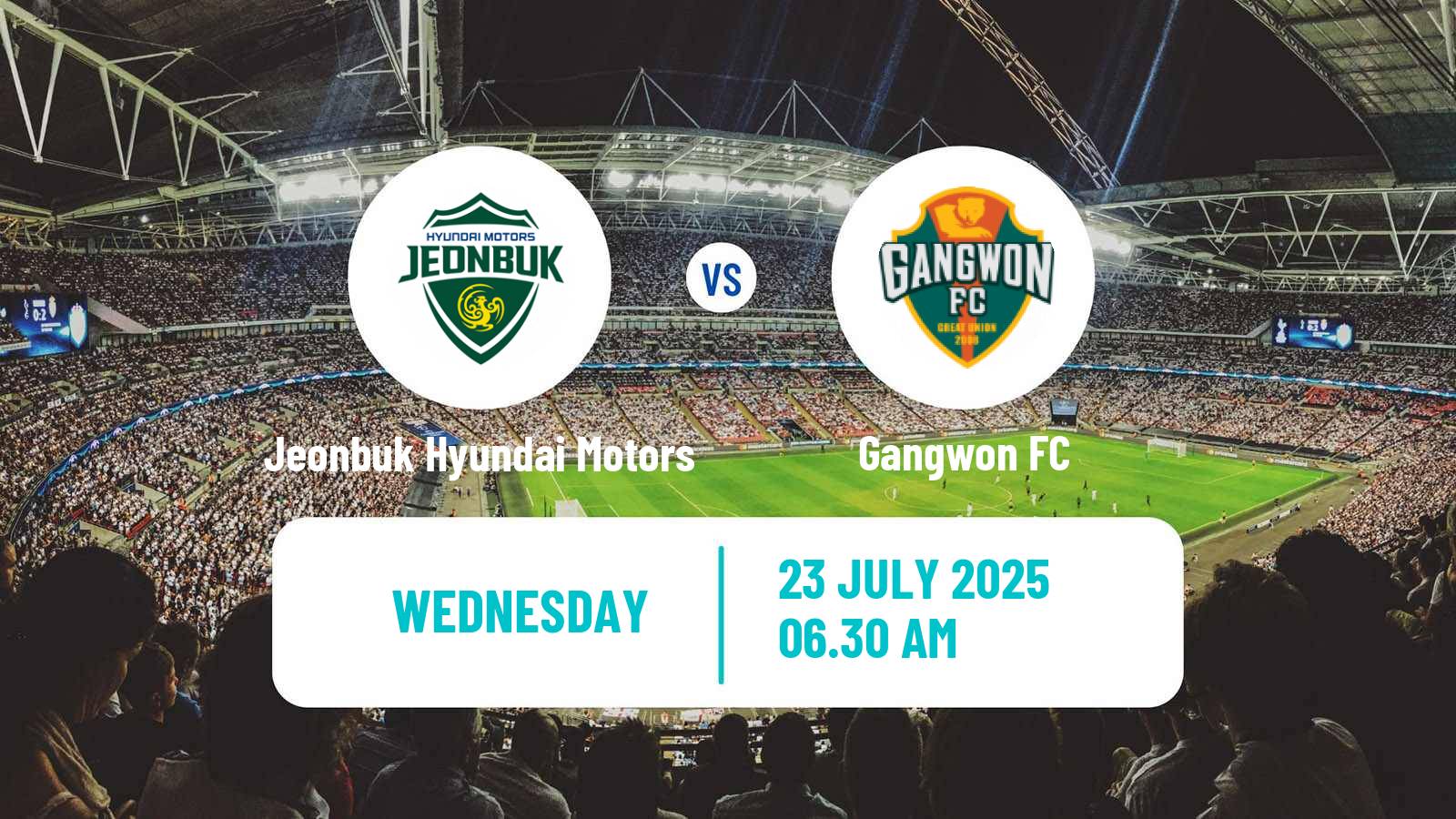 Soccer South Korean K-League 1 Jeonbuk Hyundai Motors - Gangwon
