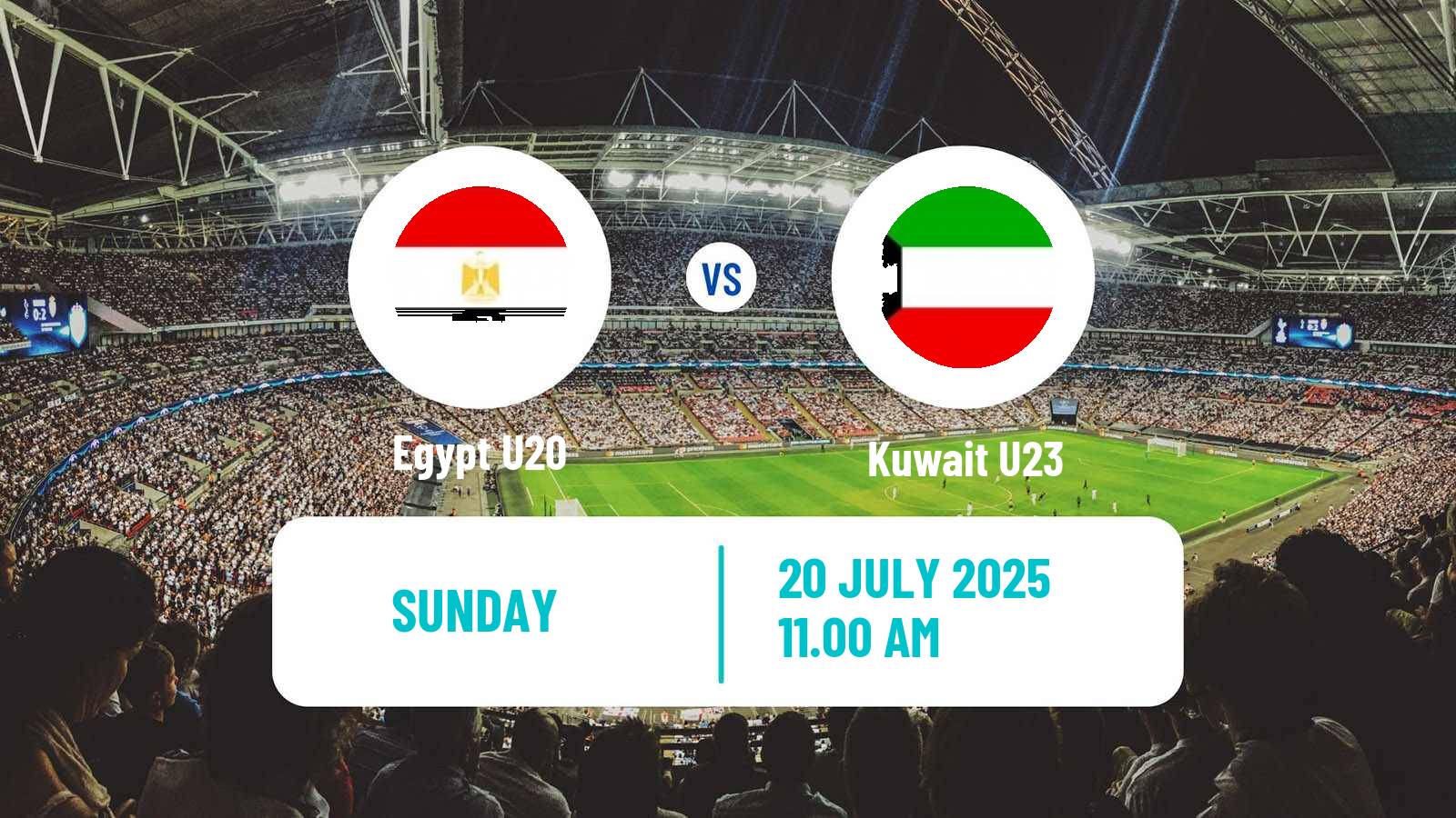 Soccer Friendly Egypt U20 - Kuwait U23