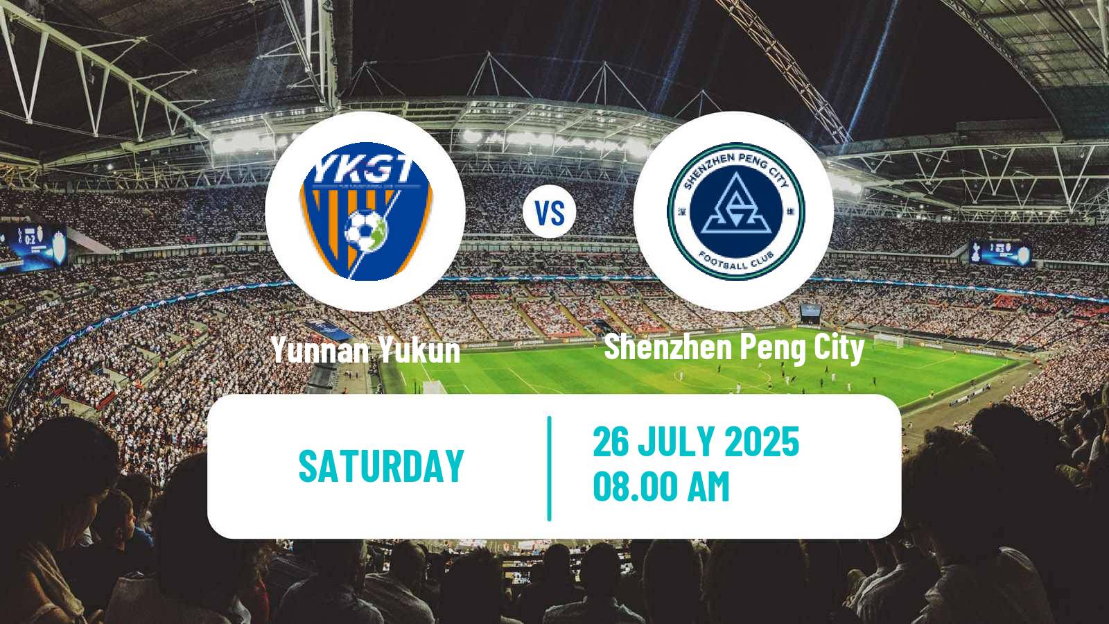 Soccer Chinese Super League Yunnan Yukun - Shenzhen Peng City