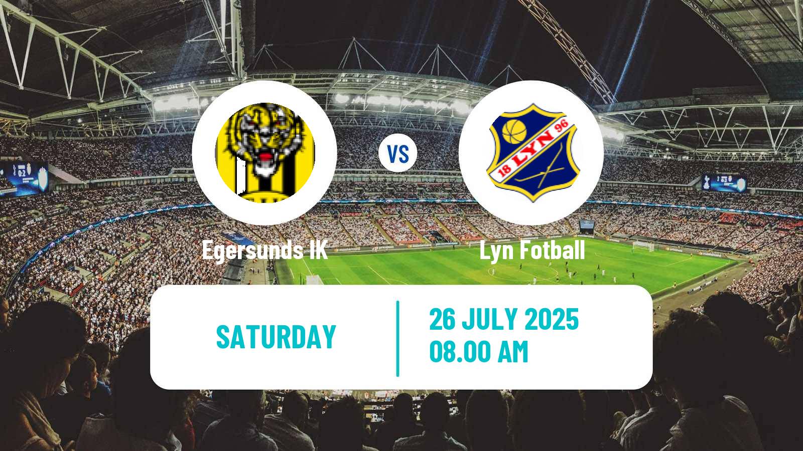 Soccer Norwegian Adeccoligaen Egersund - Lyn