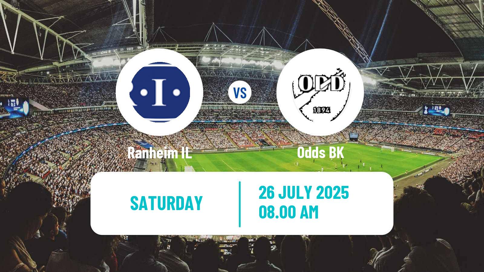 Soccer Norwegian Adeccoligaen Ranheim - Odd