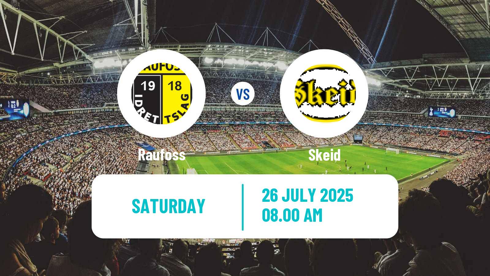 Soccer Norwegian Adeccoligaen Raufoss - Skeid