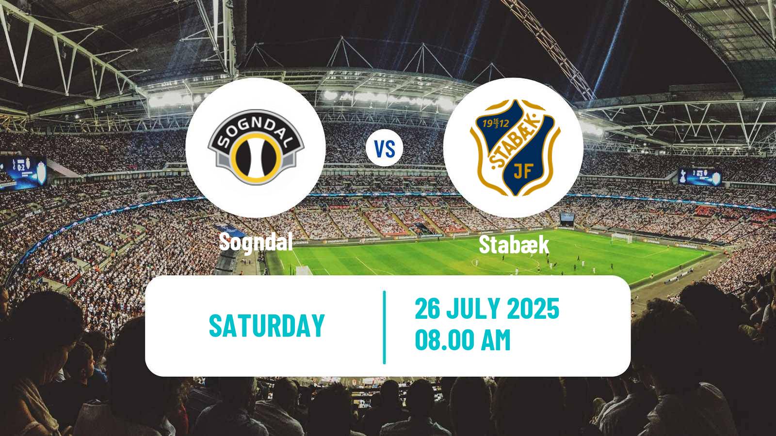Soccer Norwegian Adeccoligaen Sogndal - Stabæk