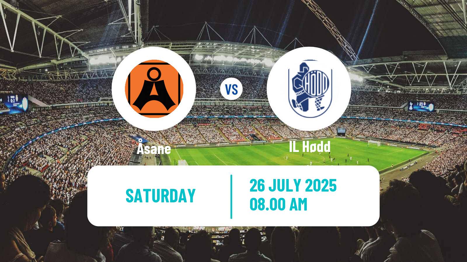 Soccer Norwegian Adeccoligaen Åsane - Hødd