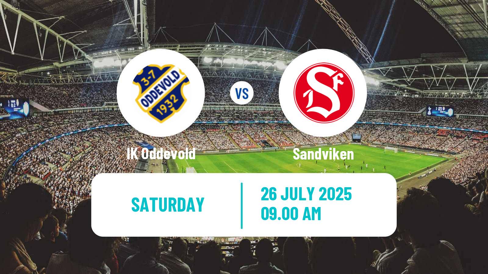 Soccer Swedish Superettan Oddevold - Sandviken