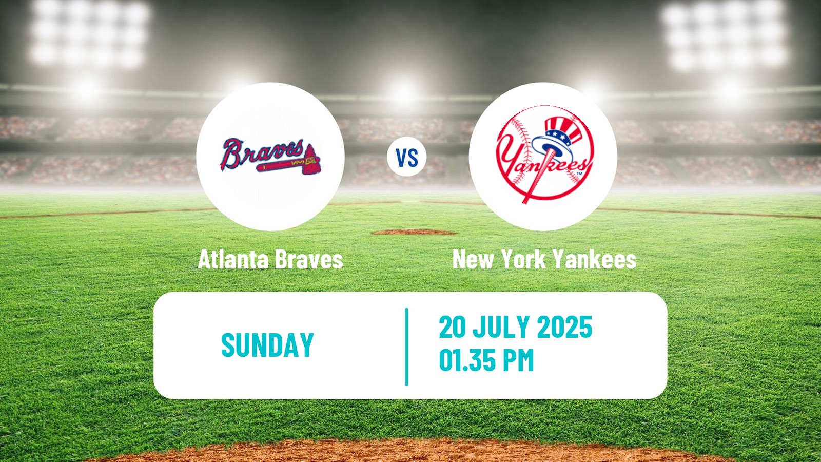 Baseball MLB Atlanta Braves - New York Yankees
