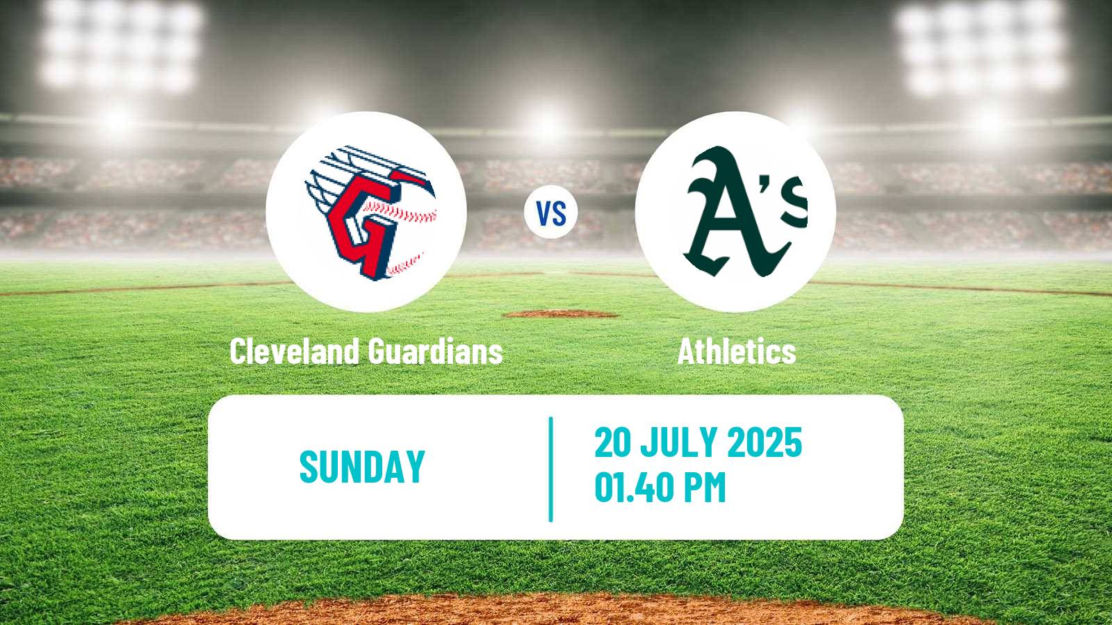 Baseball MLB Cleveland Guardians - Athletics