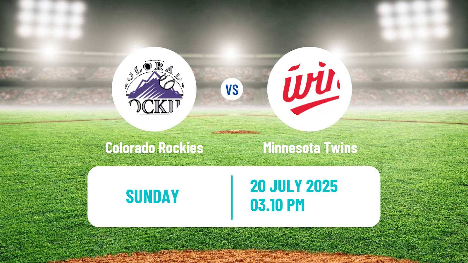 Baseball MLB Colorado Rockies - Minnesota Twins