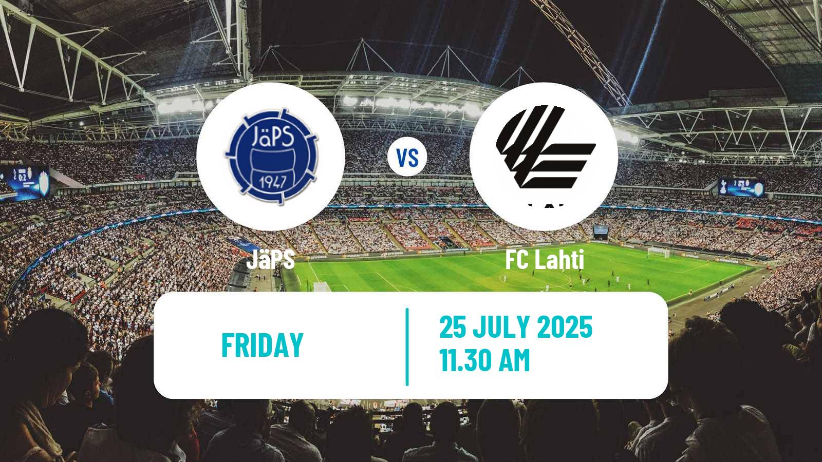 Soccer Finnish Ykkosliiga JäPS - Lahti