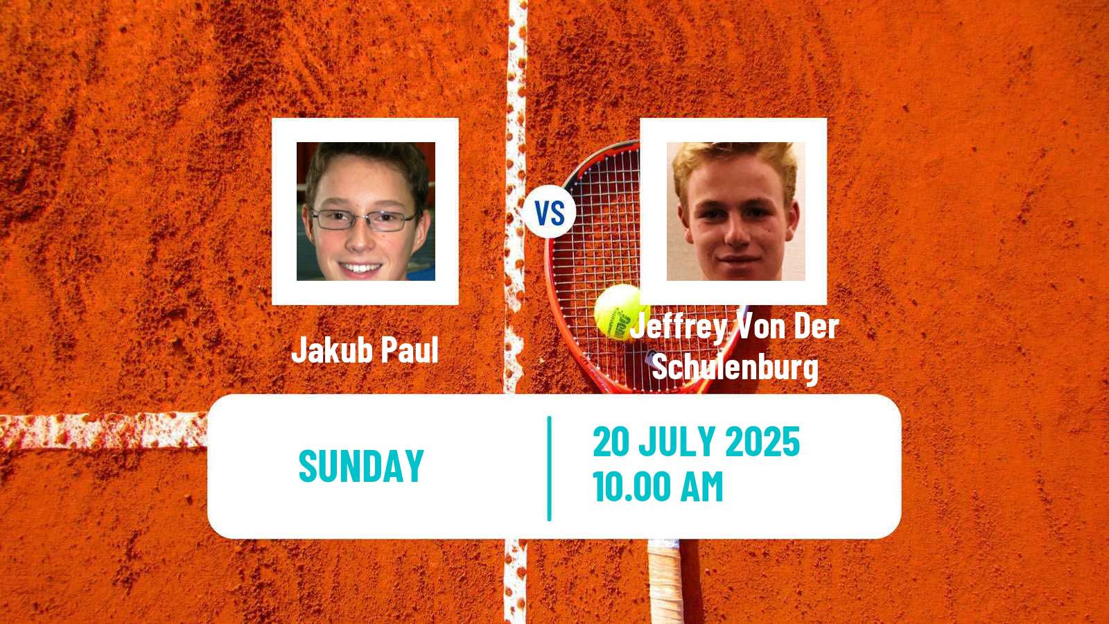 Tennis Zug Challenger Men Jakub Paul - Jeffrey Von Der Schulenburg
