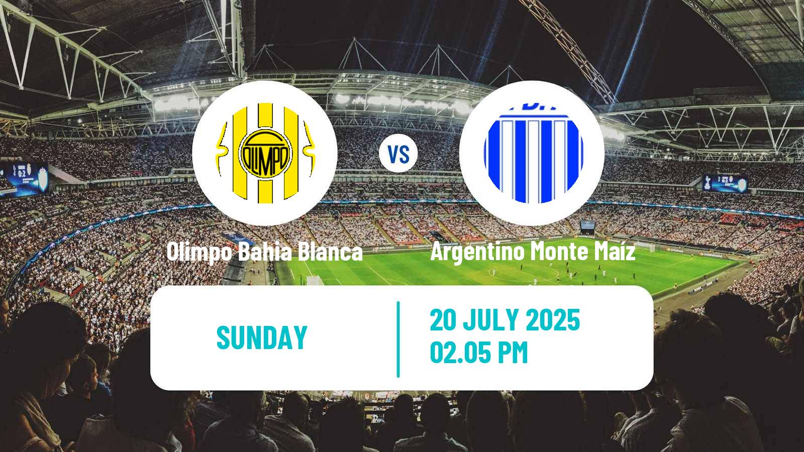 Soccer Argentinian Torneo Federal Olimpo Bahia Blanca - Argentino Monte Maíz
