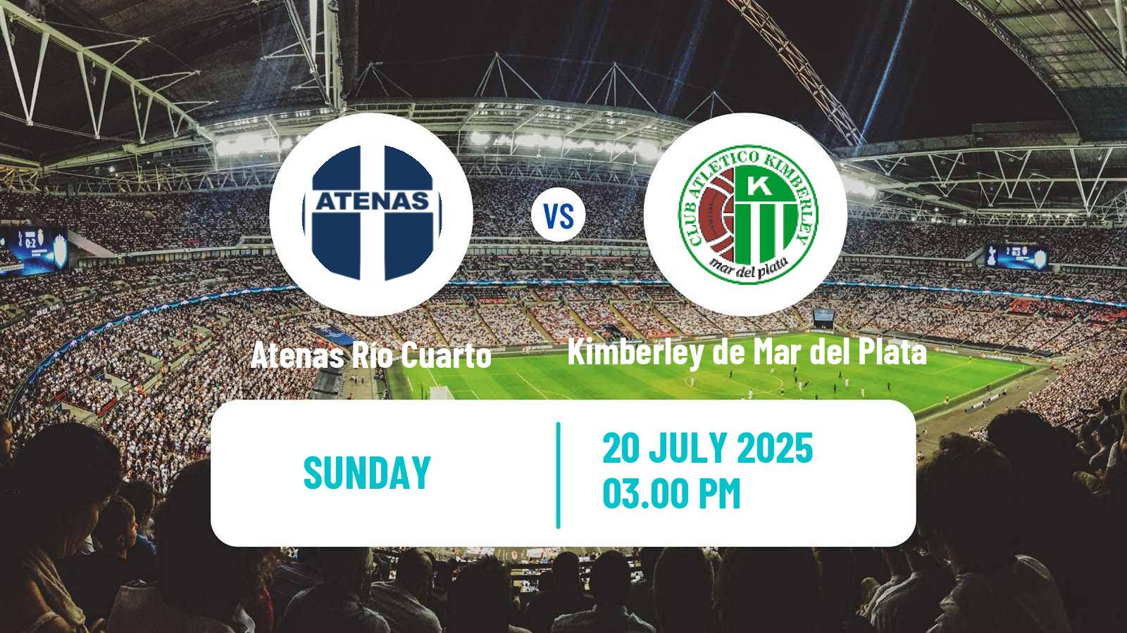 Soccer Argentinian Torneo Federal Atenas Río Cuarto - Kimberley de Mar del Plata