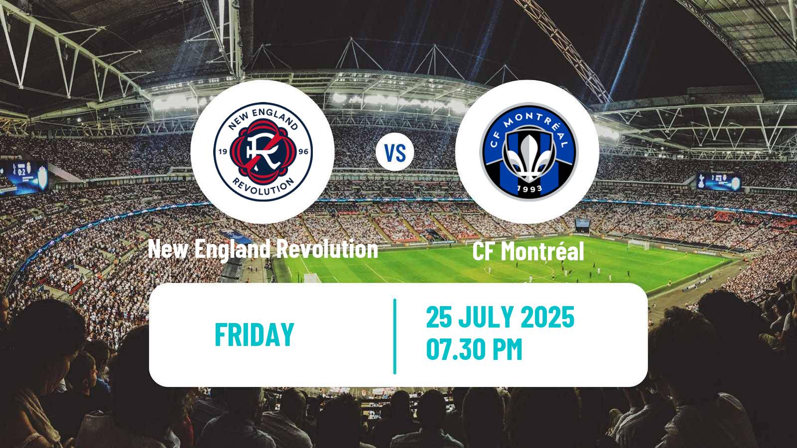 Soccer MLS New England Revolution - CF Montréal