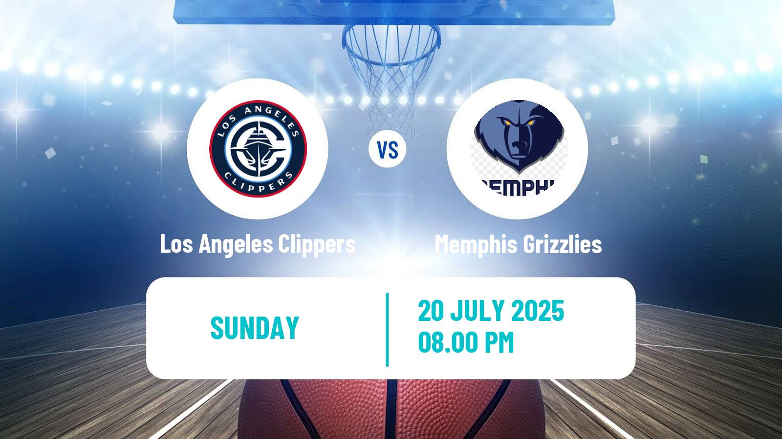 Basketball NBA Las Vegas Summer League Los Angeles Clippers - Memphis Grizzlies