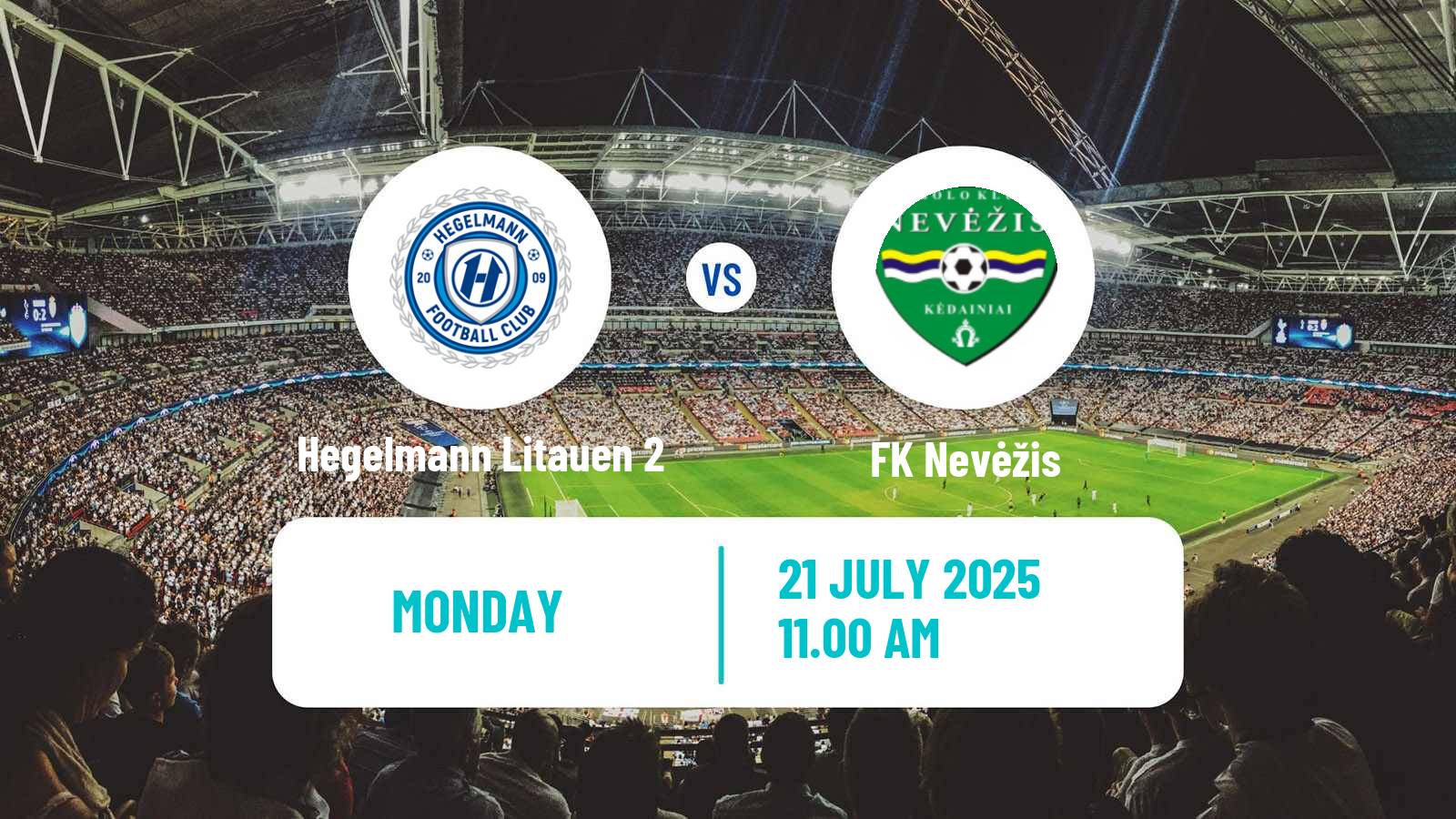 Soccer Lithuanian Division 2 Hegelmann Litauen 2 - Nevėžis