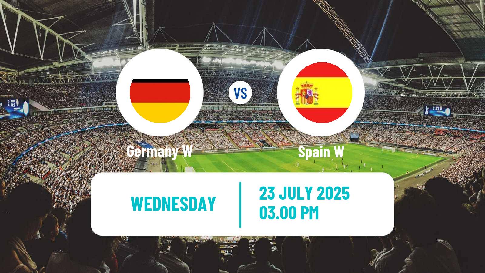 Soccer UEFA Euro Women Germany W - Spain W