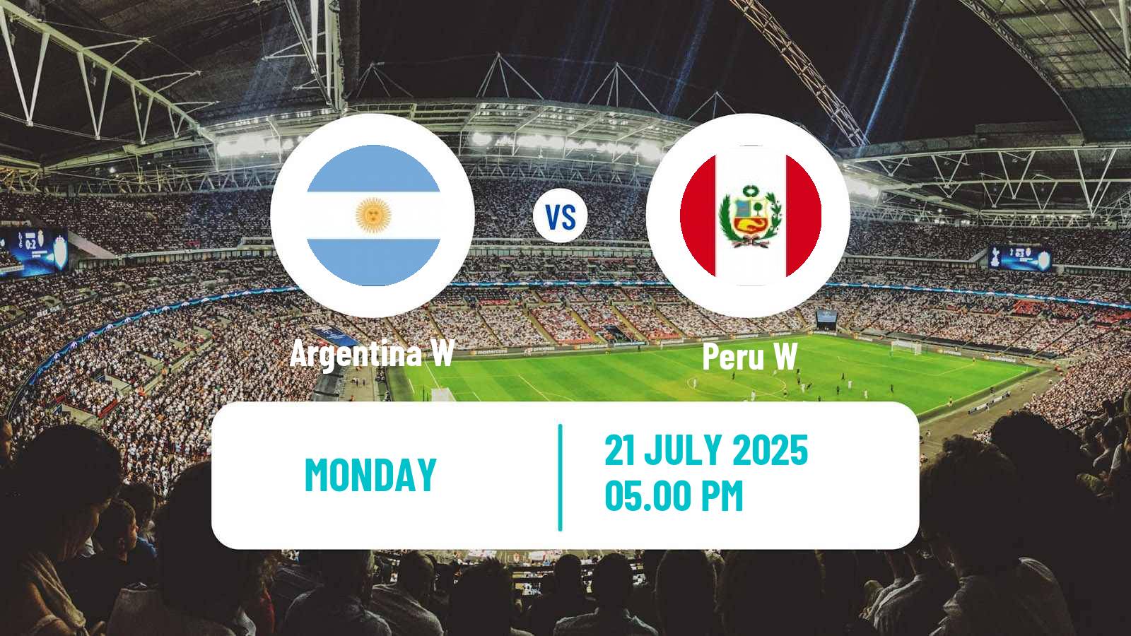 Soccer Copa America Women Argentina W - Peru W
