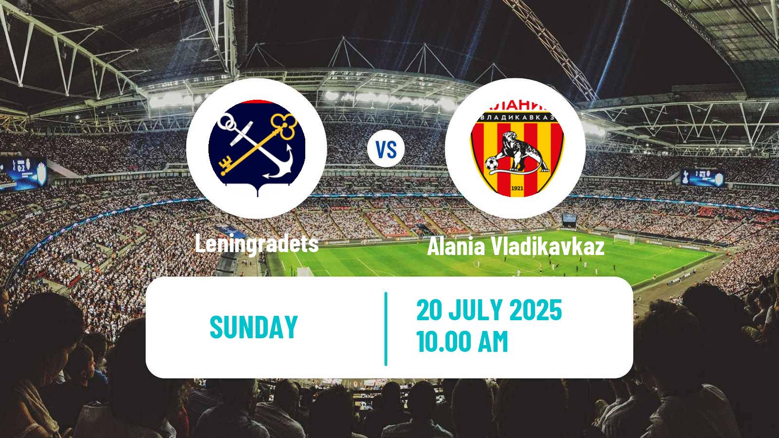 Soccer Russian FNL 2 Division A Gold Leningradets - Alania Vladikavkaz