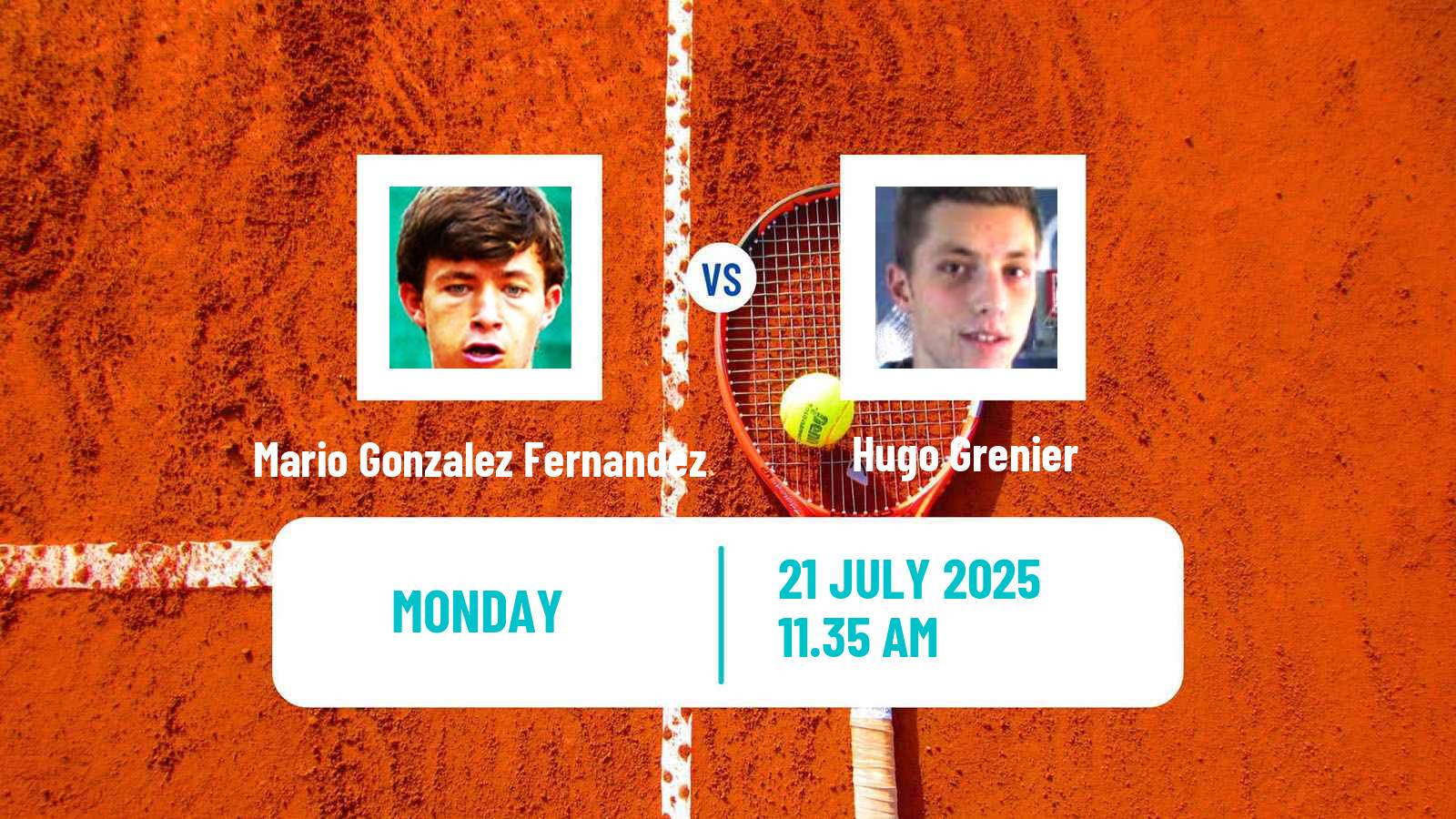 Tennis Segovia Challenger Men Mario Gonzalez Fernandez - Hugo Grenier