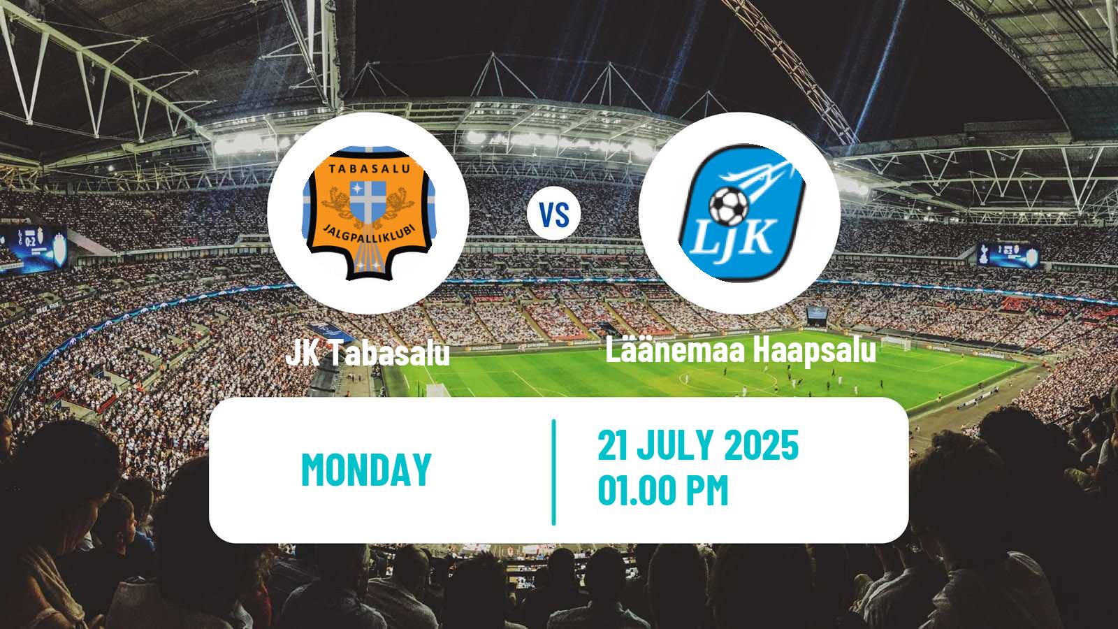 Soccer Estonian Esiliiga B Tabasalu - Läänemaa Haapsalu